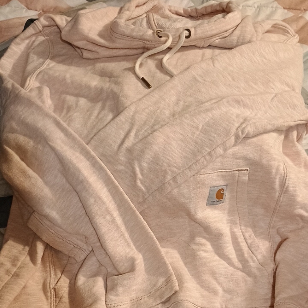 Carhartt Women's Light Pink Cowl Neck Sweater